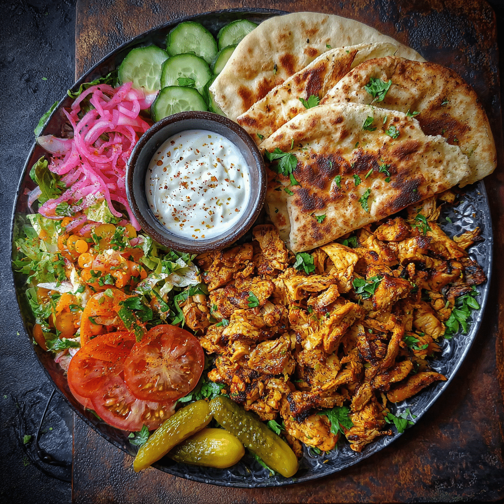 Chicken Shawarma Sheet Pan Dinner Delish – A Must-Try Favorite 10 served chicken shawarma sheet pan dinner delish with sides