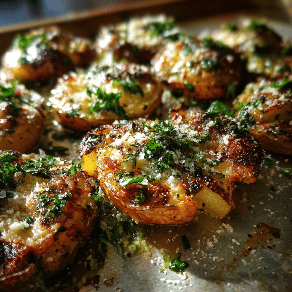 The Ultimate Guide to Smashed Potato Sheet Pan Recipes 7 Garlic Parmesan smashed potato sheet pan