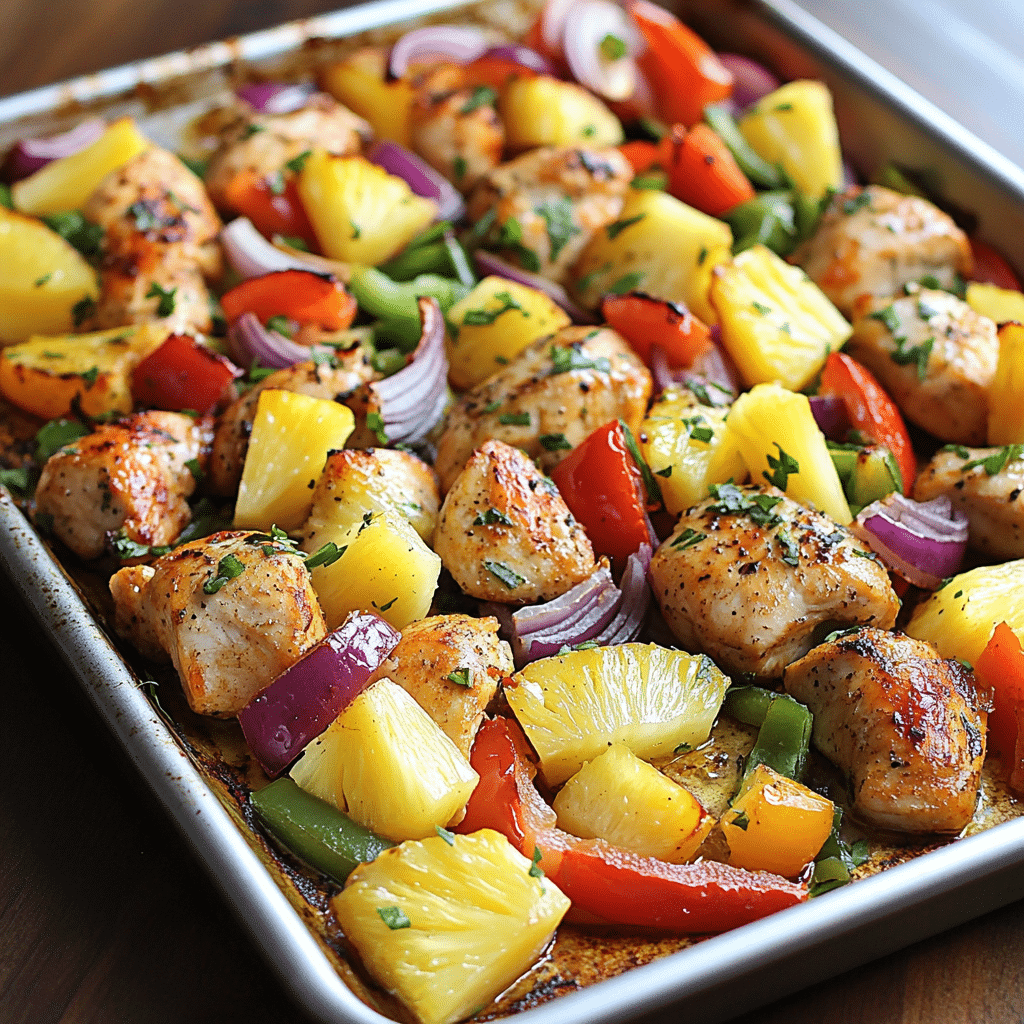 Hawaiian Chicken Sheet Pan Recipe: The Best One-Pan Tropical Dinner