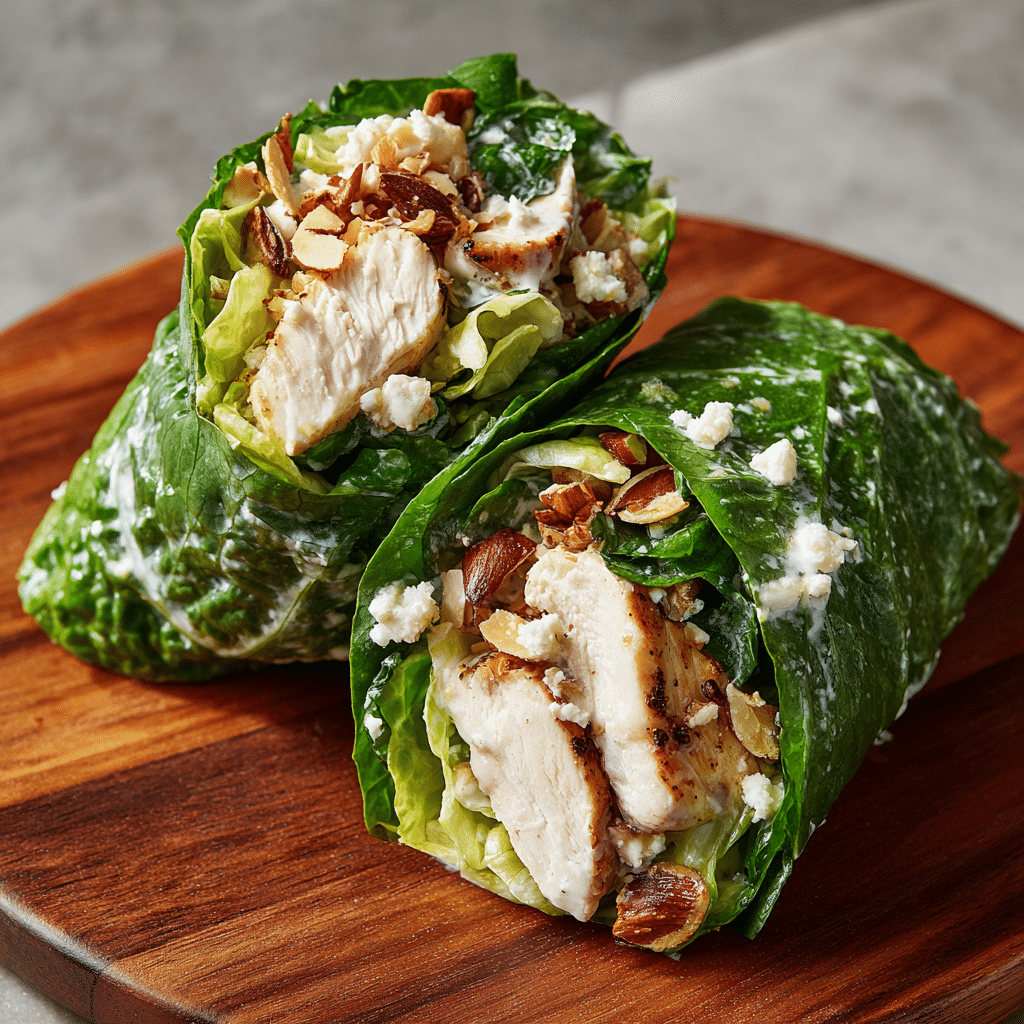 Viral Caesaroni Wrap: Creamy, Crunchy, and Packed with Flavor 7 low carb viral caesaroni lettuce wrap
