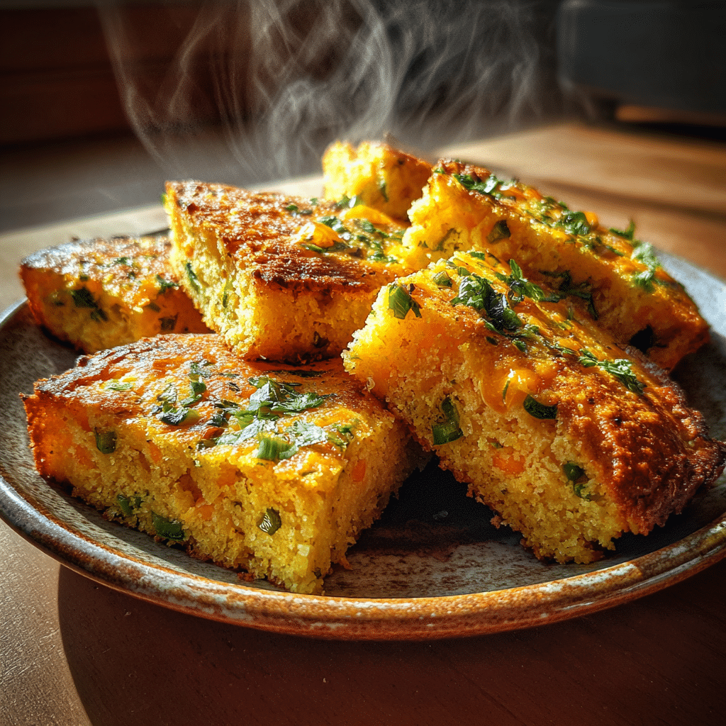 Navajo Cornbread – Traditional Native American Recipe with a Modern Twist 10 Cheesy Navajo cornbread with herbs and green chilies