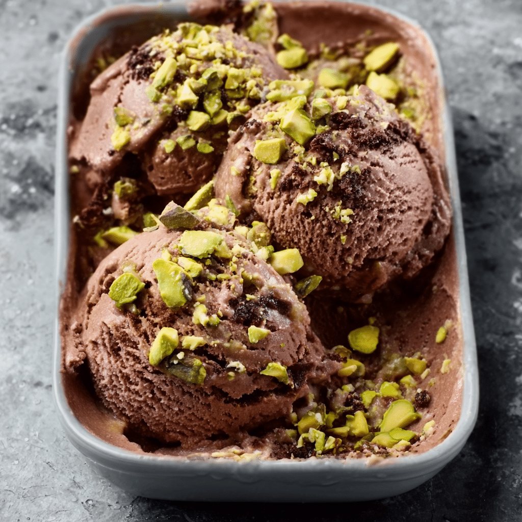 Dubai Chocolate Pistachio Ice Cream – Easy, Creamy, and Irresistible 7 the process of making Dubai chocolate pistachio ice cream