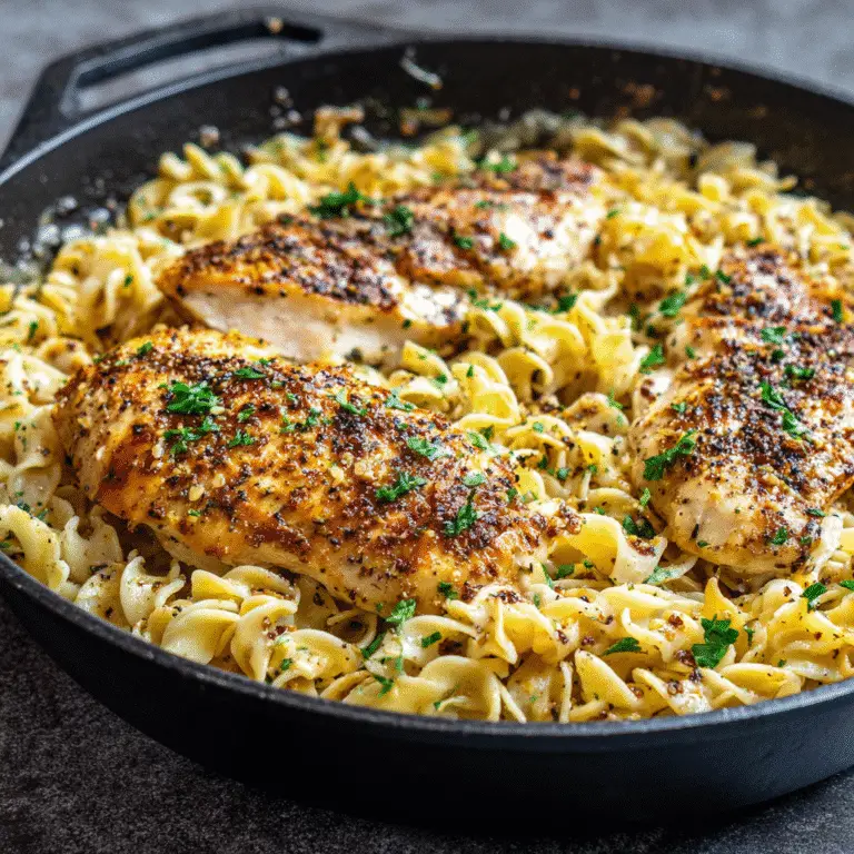 One Pan Chicken with Buttered Noodles Recipe