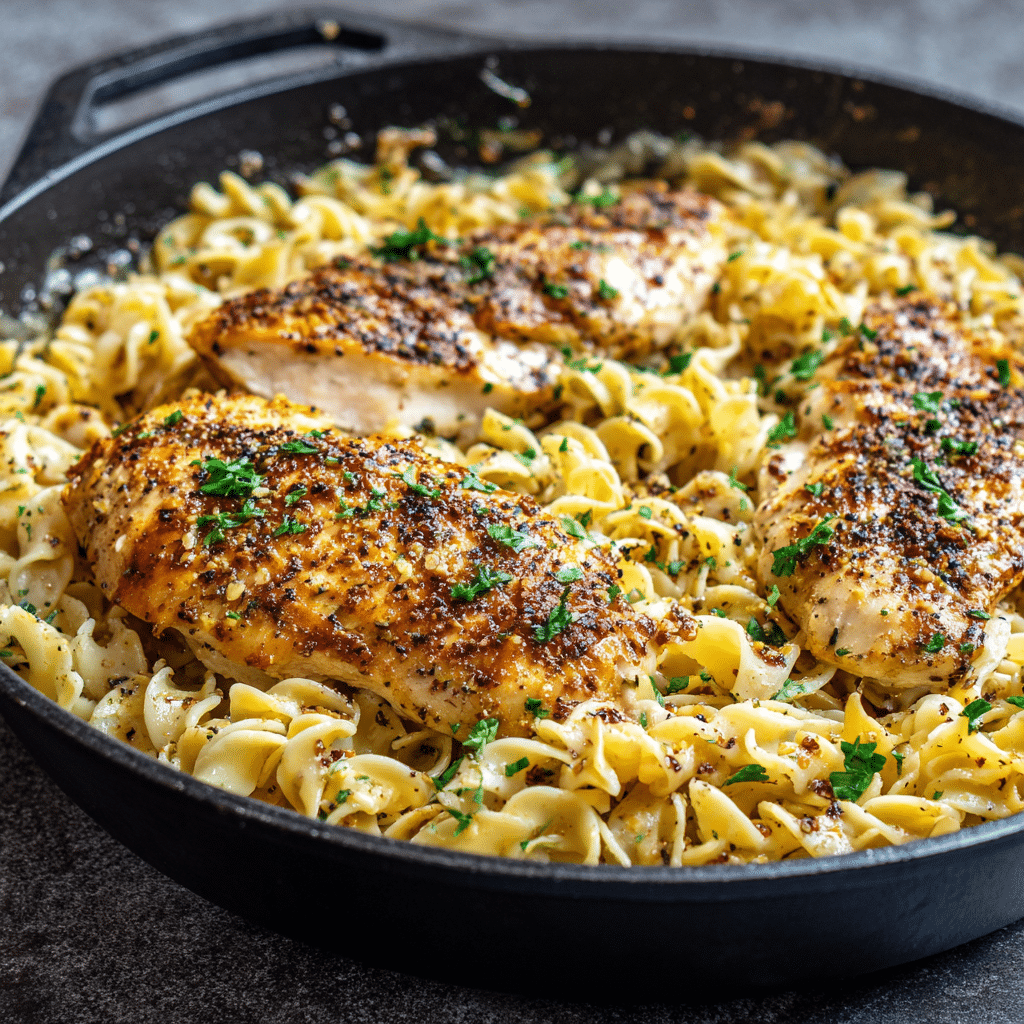 One Pan Chicken with Buttered Noodles: A Simple, Delicious Meal in One Pan
