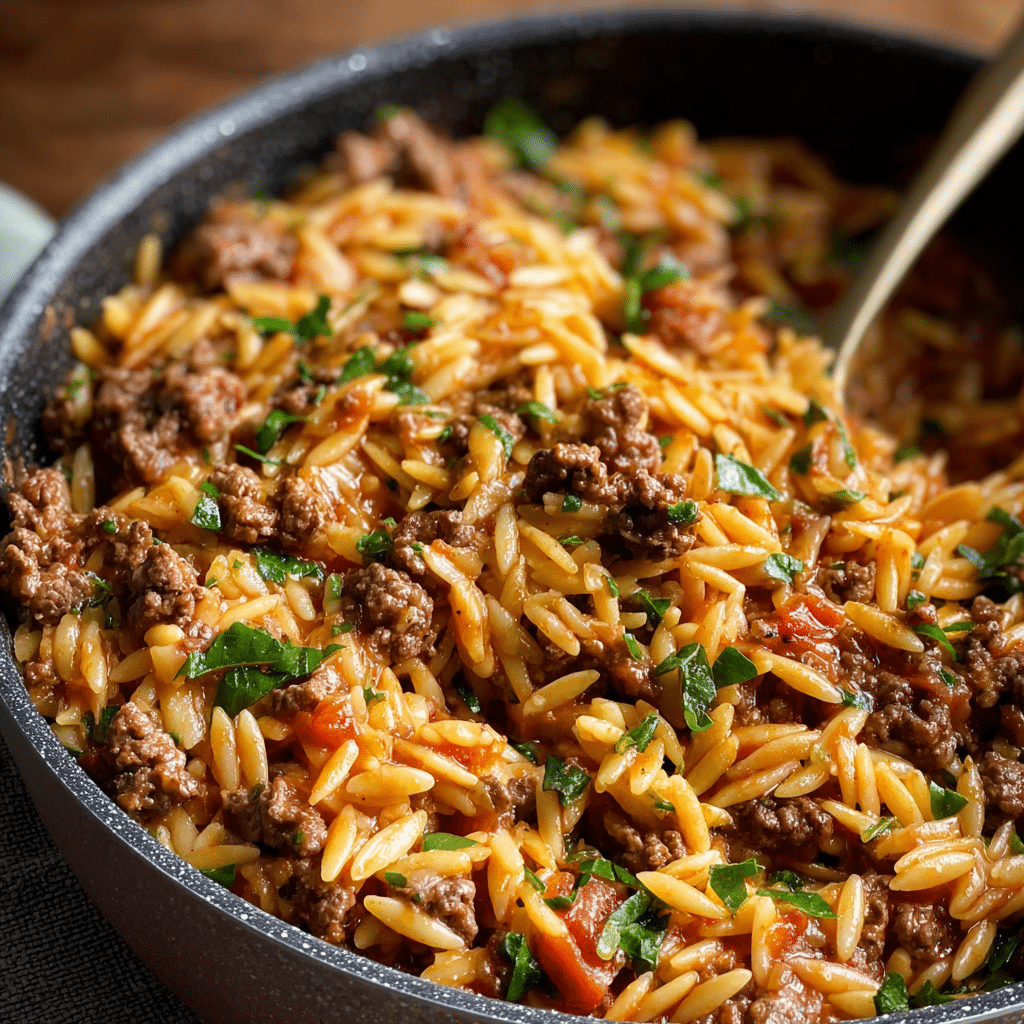 One-Pot Ground Beef and Orzo – The Ultimate Comfort Meal Recipe