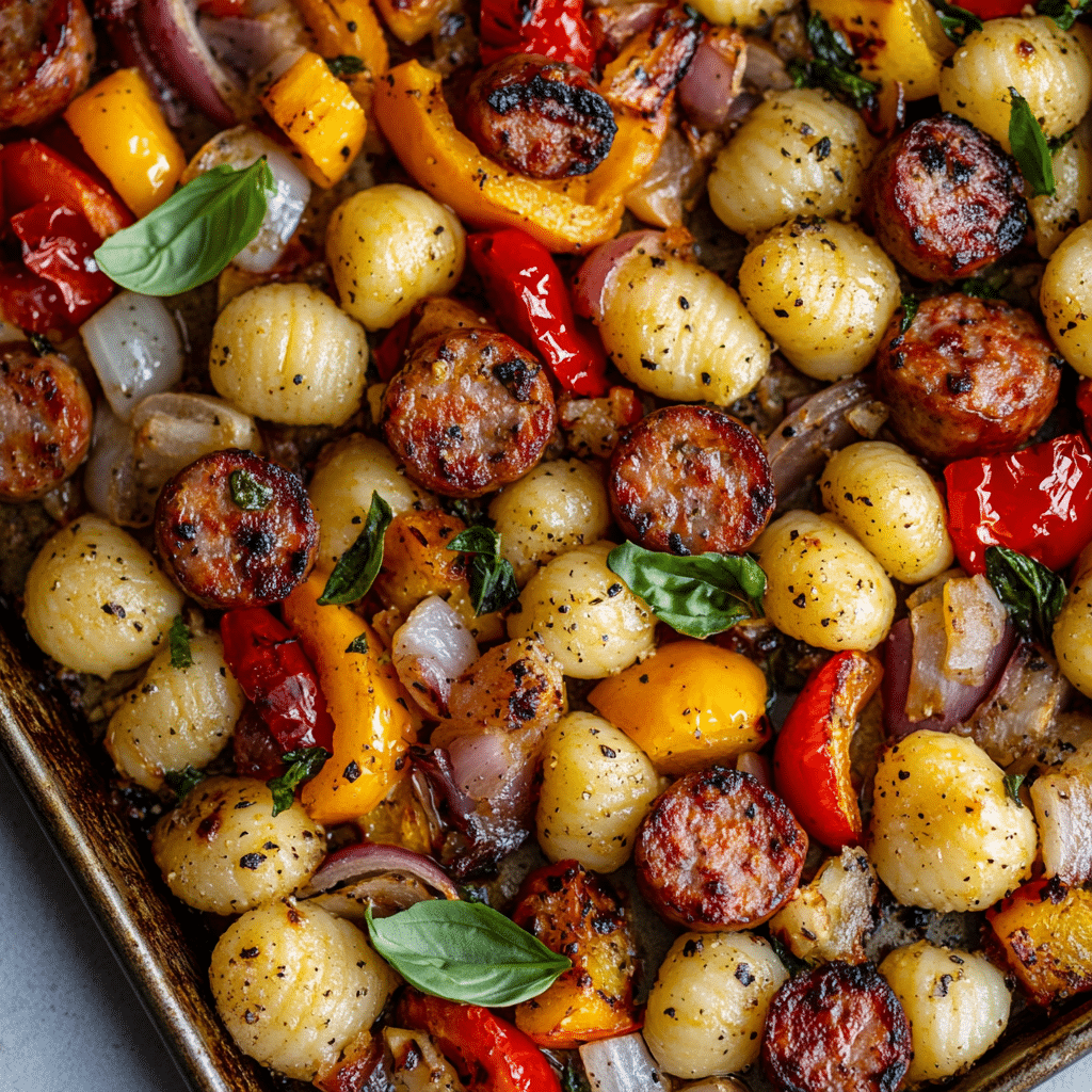 Sheet Pan Gnocchi Sausage Recipe – A Quick, Delicious, and Easy Meal