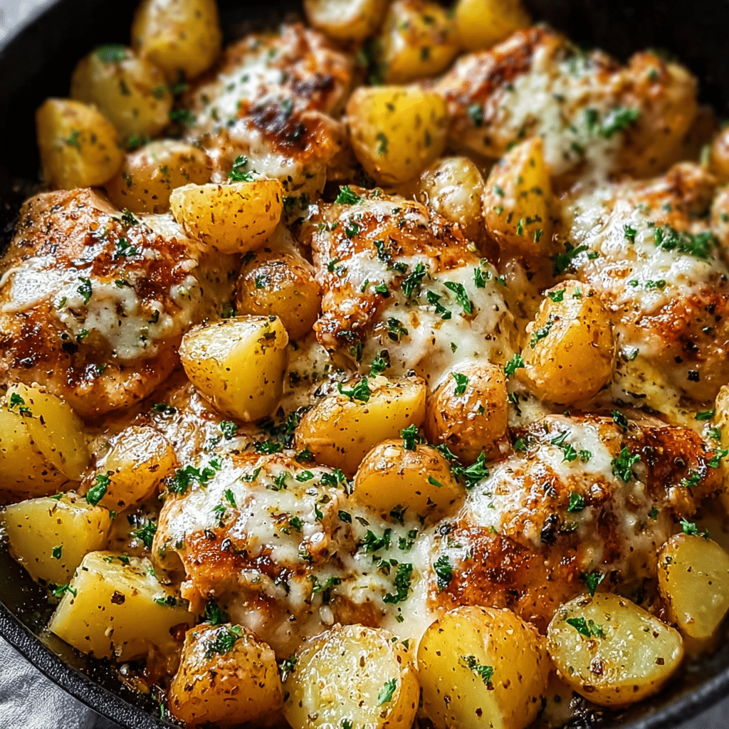 Garlic Parmesan Chicken and Potatoes: The Ultimate One-Pan Comfort Dinner