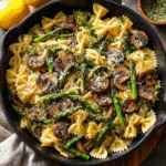 Asparagus Pasta Mushroom – The Perfect Spring Dish Bursting with Flavor 6 asparagus pasta mushroom in creamy garlic sauce