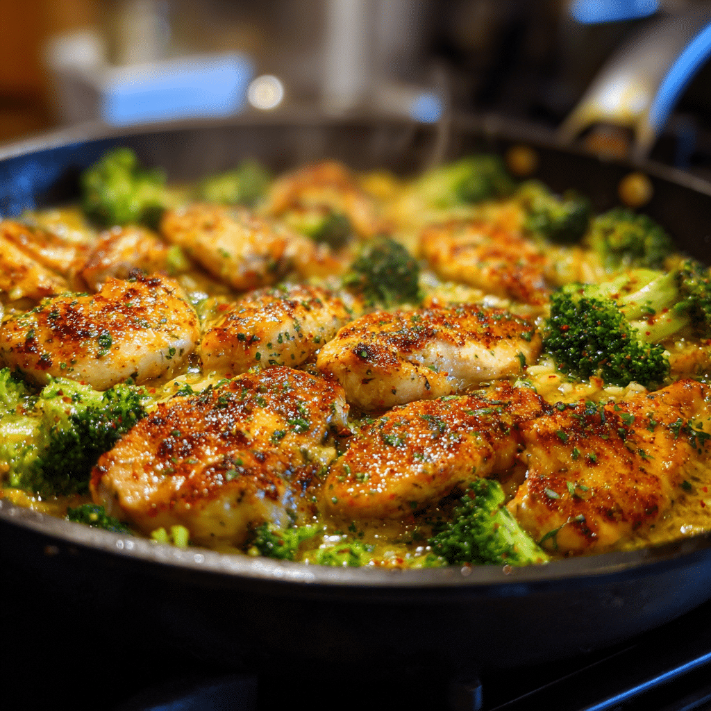 One Pot Cheesy Chicken And Broccoli Orzo – A Creamy Skillet Dinner Everyone Will Crave 6 Chicken cooking for one pot cheesy chicken and broccoli orzo