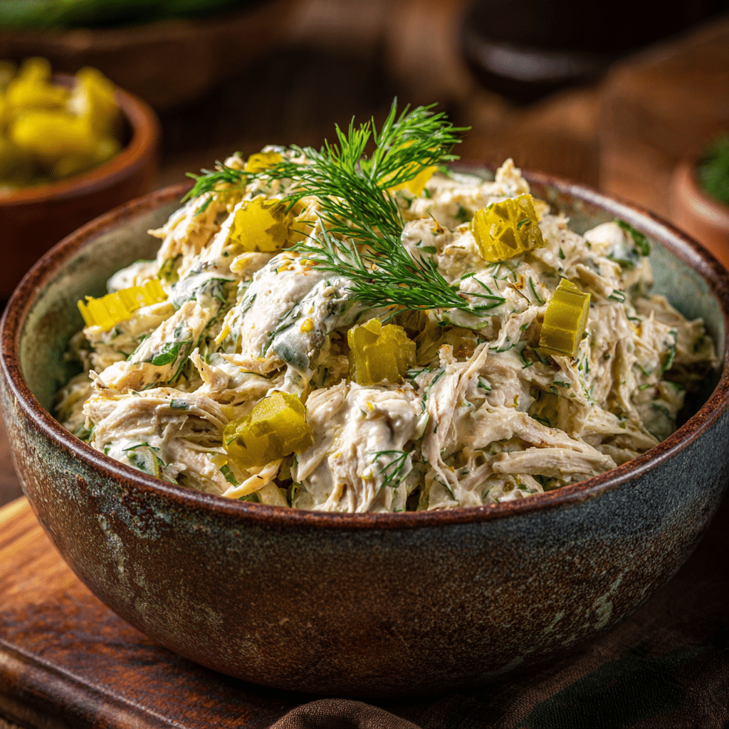 Dill Pickle Chicken Salad – A Tangy, Protein-Packed Twist You’ll Crave All Year