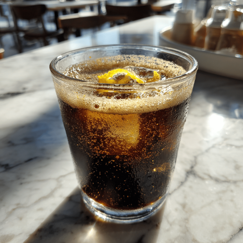 Espresso Soda – The Bold, Bubbly Coffee Trend You Need to Try 8 espresso soda with foam, ice, and citrus garnish