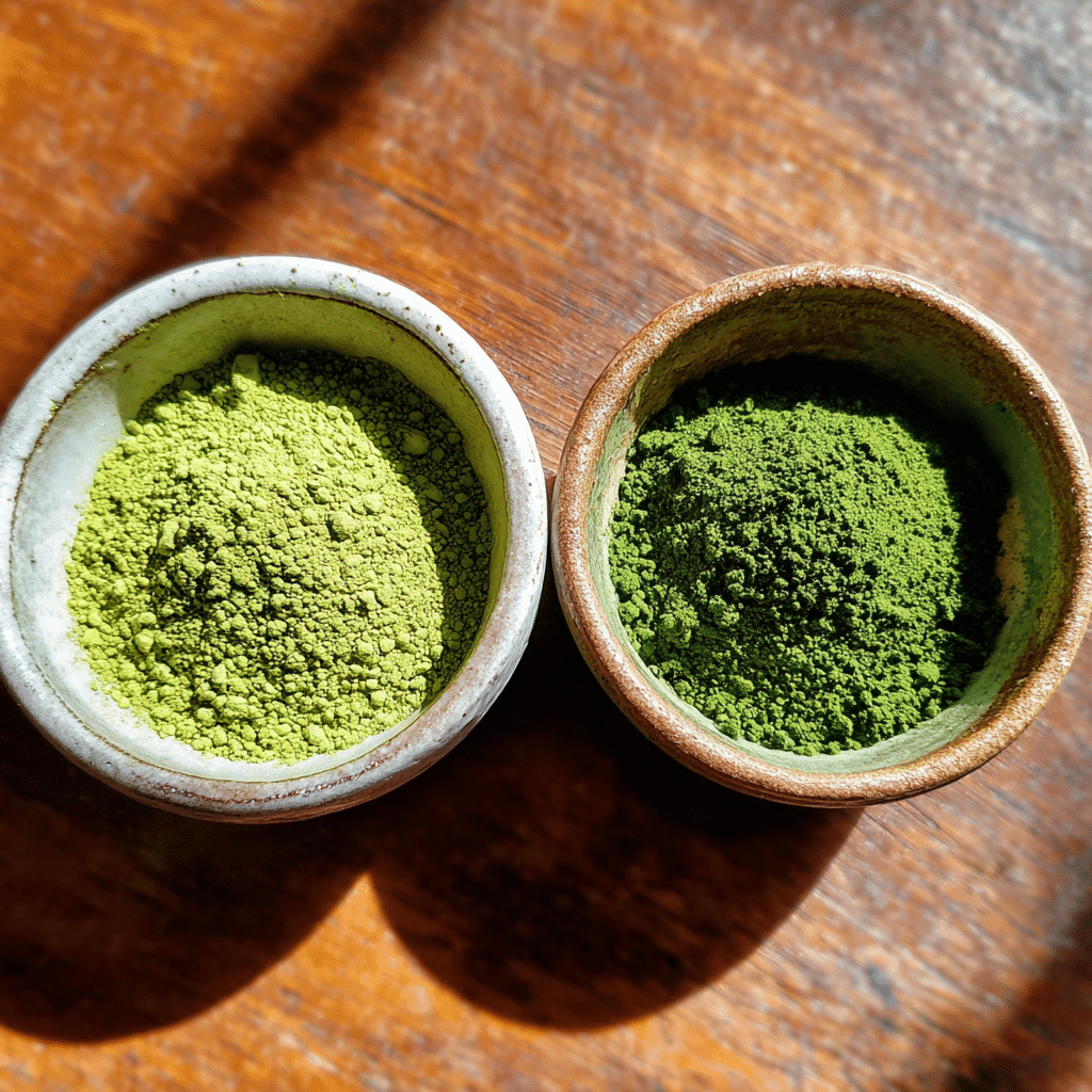 Matcha Overnight Oats – A Delicious, Nutritious Breakfast You’ll Crave Daily 7 Culinary vs ceremonial matcha powder side-by-side