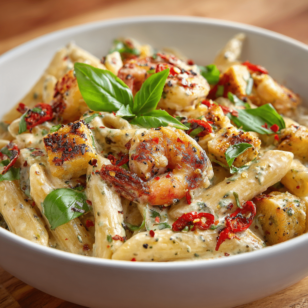 One Pot Boursin Pasta: The Ultimate Creamy Weeknight Dinner Recipe 7 One Pot Boursin Pasta with chicken, shrimp, and tofu