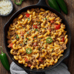 Rotel Pasta Fiesta: A Bold and Creamy Tex-Mex Twist for Pasta Lovers 7 Rotel Pasta Fiesta served hot with cheese and toppings