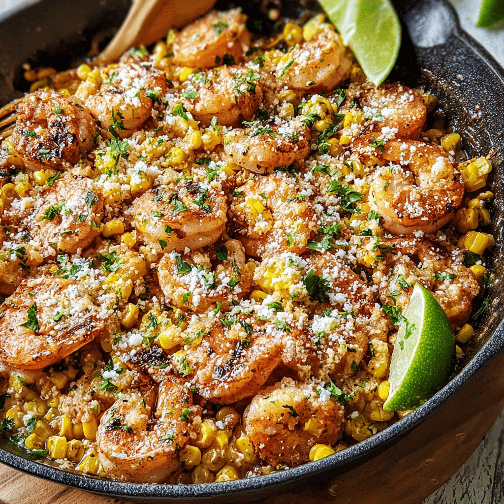 Shrimp Street Corn Skillet Recipe That Everyone Will Crave This Summer