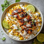 Street Corn Chicken Rice Bowl: A Flavor-Packed Bowl for Every Occasion 5 Street Corn Chicken Rice Bowl with Grilled Chicken, Sweet Corn, and Cilantro