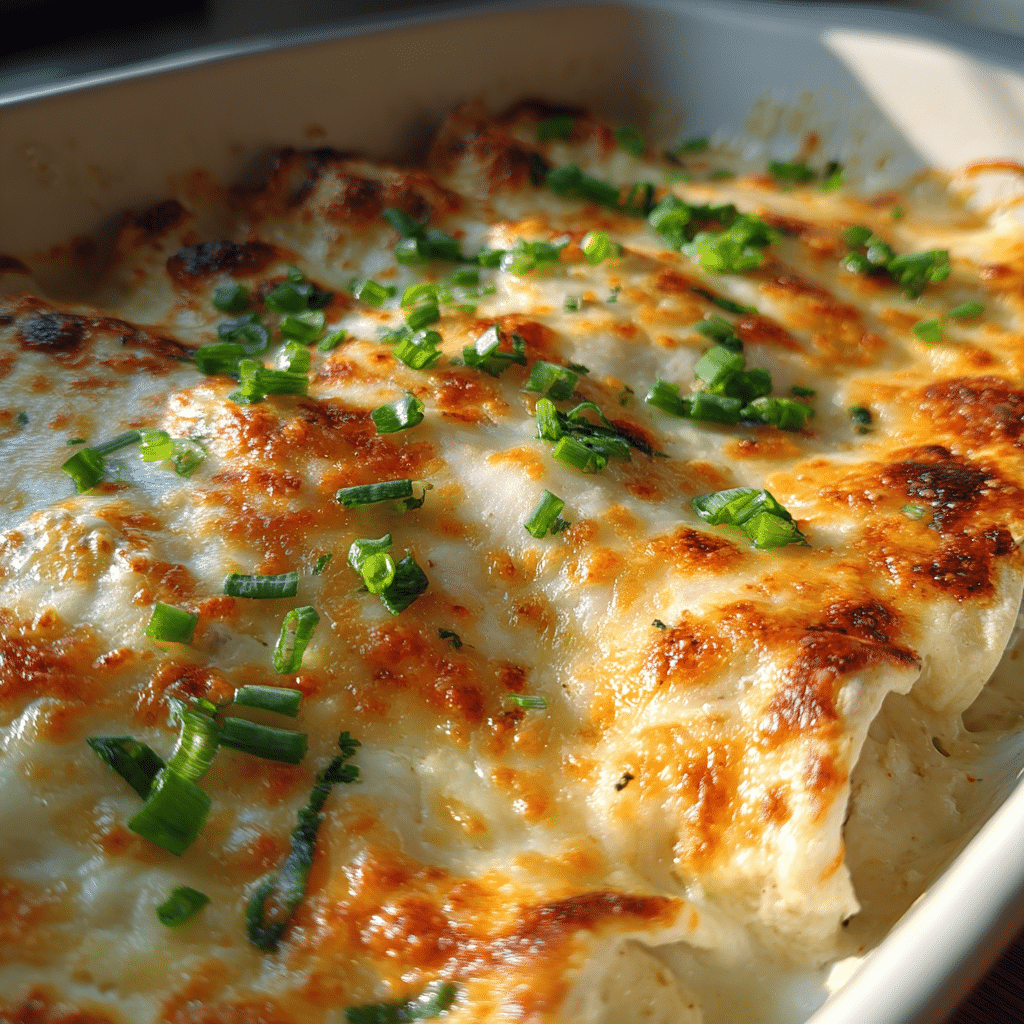 White Chicken Enchilada Recipe: The Creamiest, Cheesiest Comfort Dinner