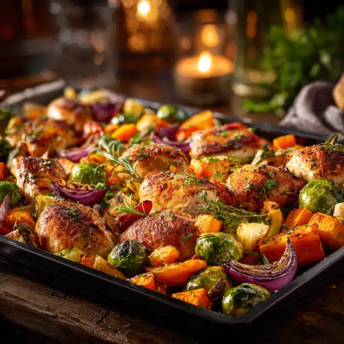 Easy & Delicious Fall Sheet Pan Meals for Crisp Evenings 7 Finished Fall Sheet Pan Dinner