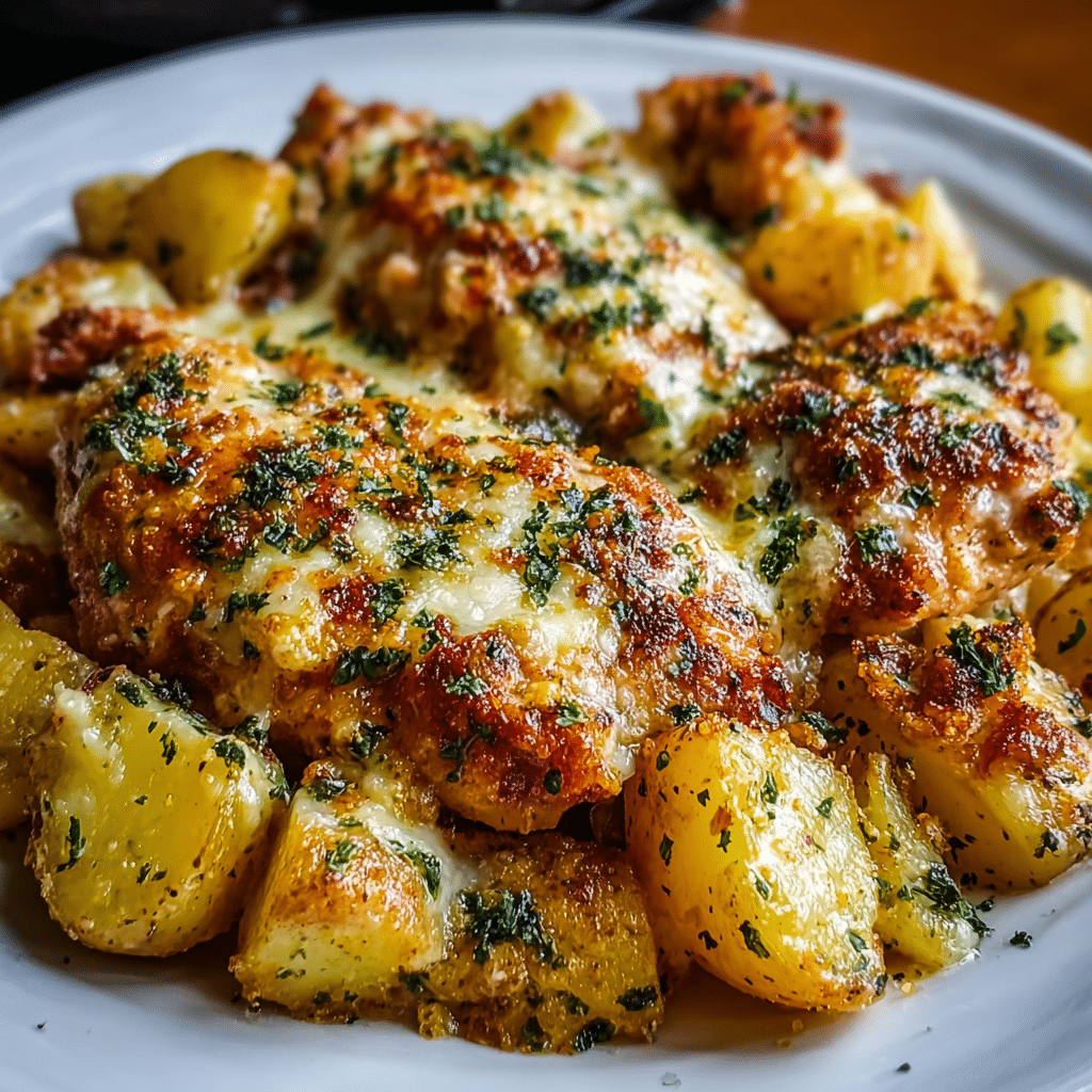 The Best Sheet Pan Chicken Recipes for Effortless Weeknight Dinners 5 Garlic Parmesan sheet pan chicken recipe with crispy potatoes and herbs