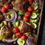 Greek Sheet Pan Chicken: The Ultimate One-Pan Mediterranean Dinner 6 Greek sheet pan chicken with roasted vegetables and olives
