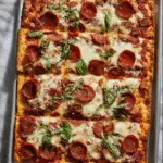 High-Protein Sheet Pan Pizza: A Healthy Twist on a Classic Favorite 7 High-Protein Sheet Pan Pizza with turkey pepperoni