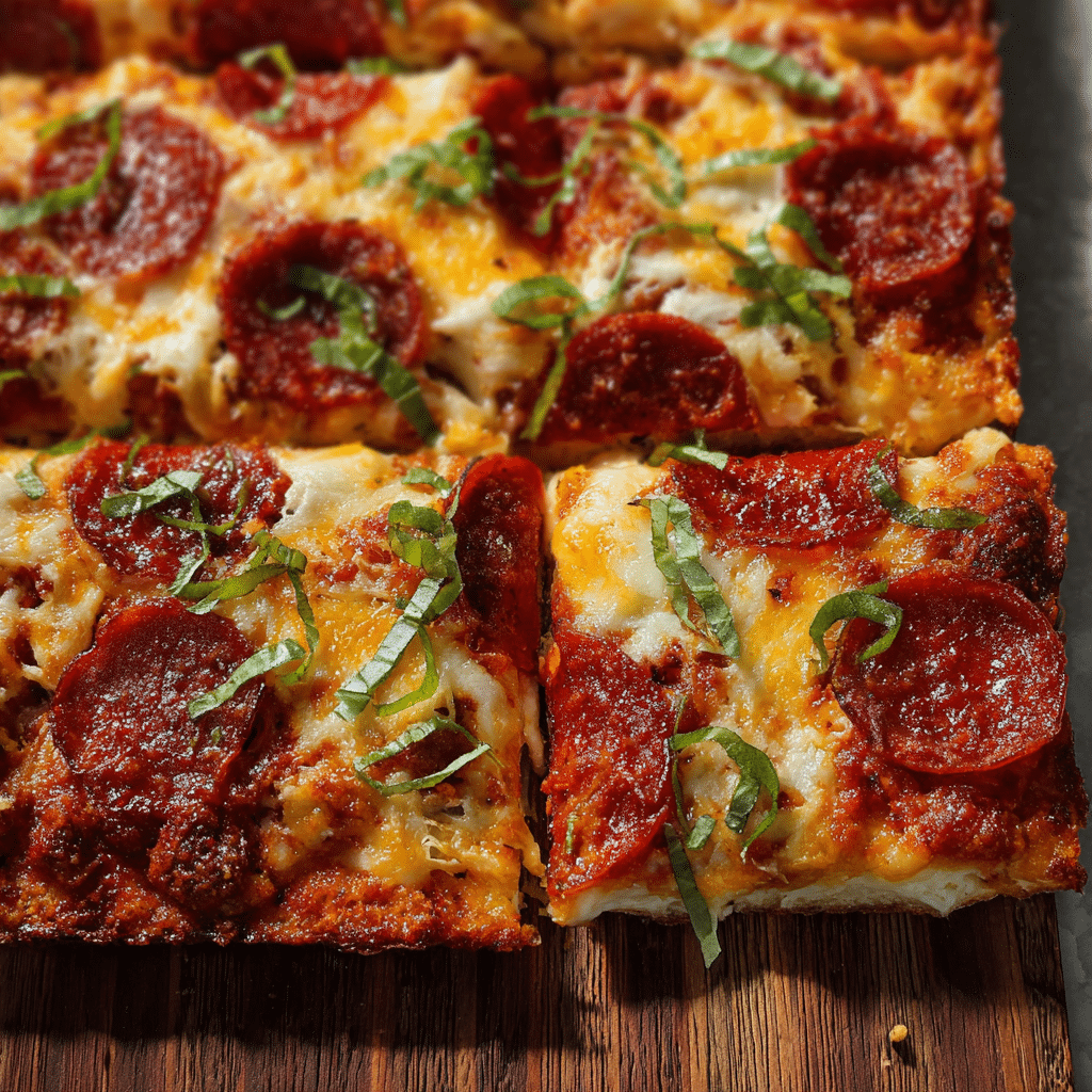 High-Protein Sheet Pan Pizza: A Healthy Twist on a Classic Favorite 5 High-Protein Sheet Pan Pizza with pepperoni and melted cheese