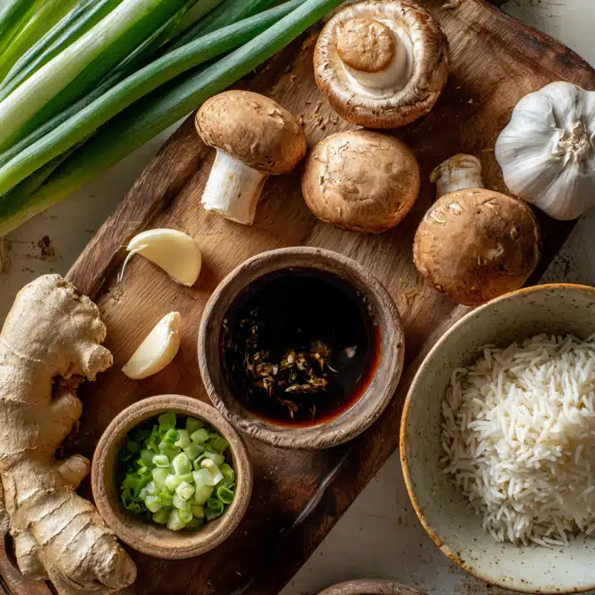 One-Pot Soy Sauce Mushroom Rice: A Cozy, Umami-Packed Classic 5 Ingredients for One-Pot Soy Sauce Mushroom Rice