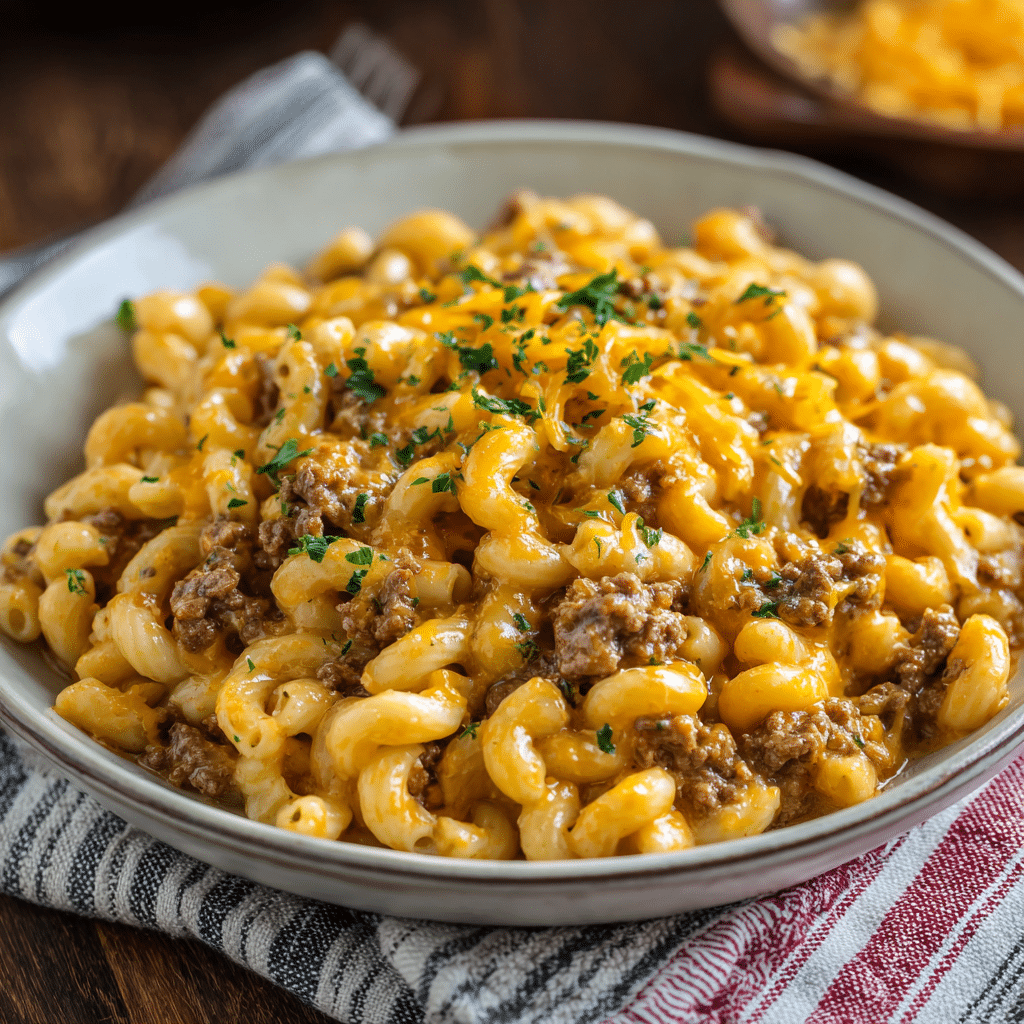 One-Pot Cheeseburger Macaroni – A Hearty Family Favorite for Busy Weeknights