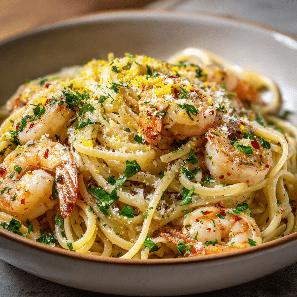 One Pot Lemon Garlic Shrimp Pasta – A Fast, Flavorful Dinner Everyone Will Love