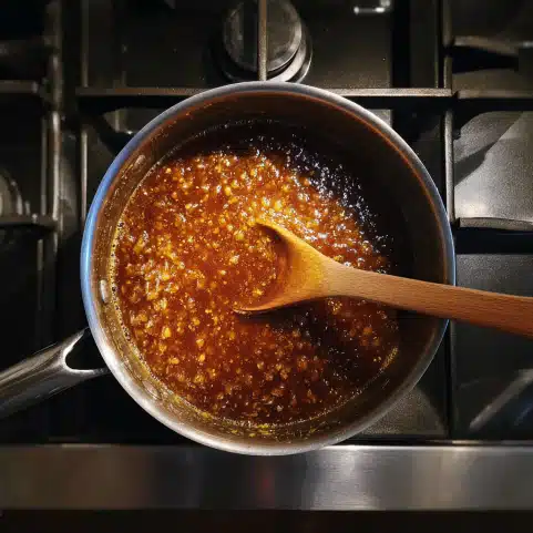 One-pot maple filling for mini salted maple pies