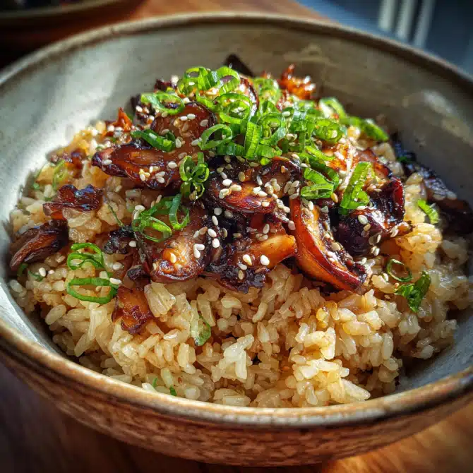 One-Pot Soy Sauce Mushroom Rice: A Cozy, Umami-Packed Classic