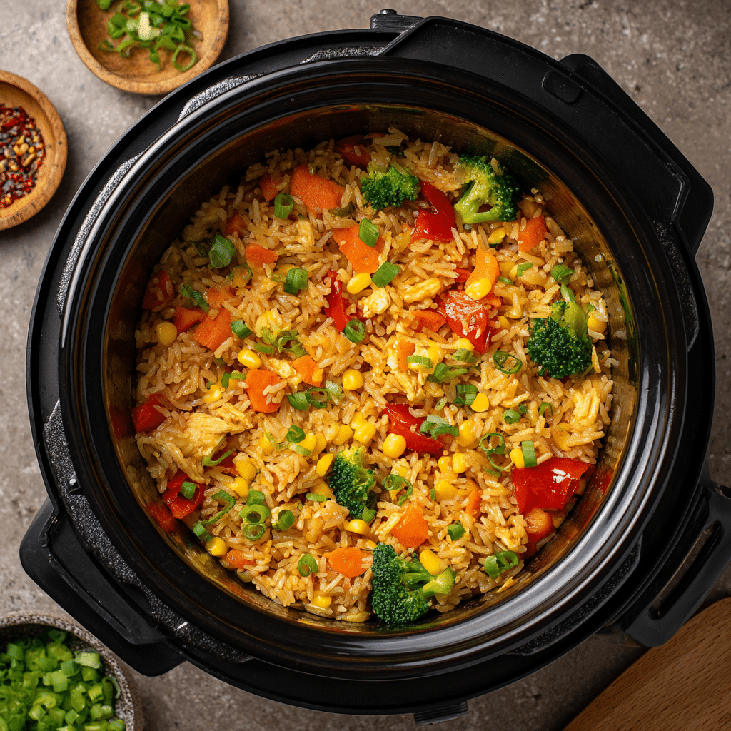 Rainbow Fried Rice (One-Pot Rice Cooker Recipe) – Easy, Healthy, and Colorful Meal