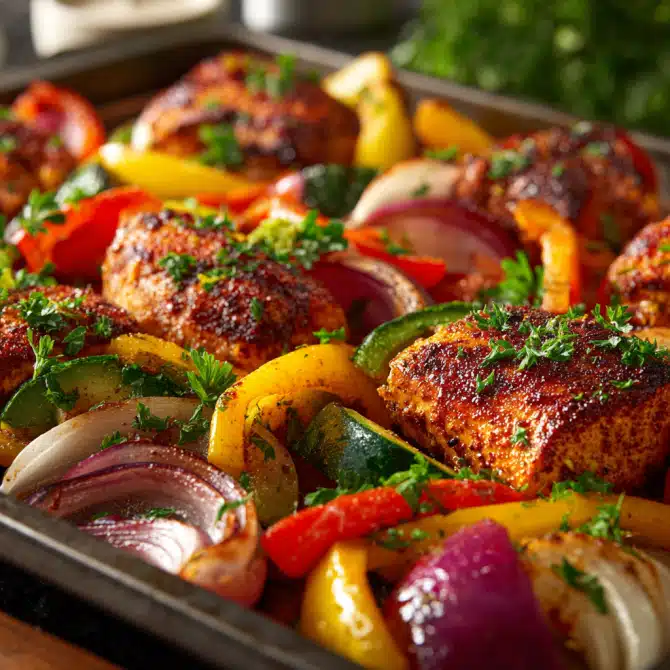 Sheet Pan Chicken Kebabs – Easy, Juicy, and Full of Flavor