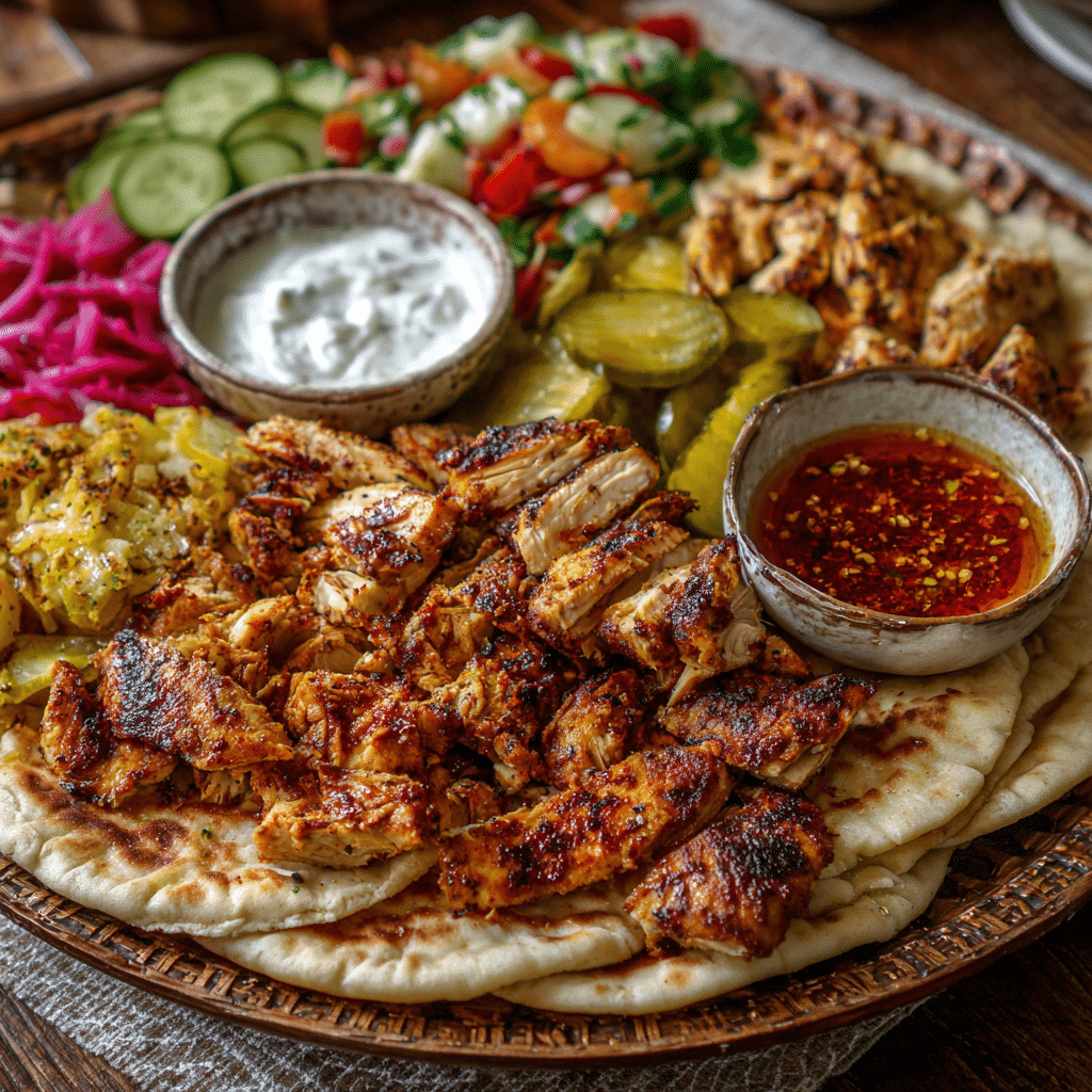 The Best Sheet Pan Chicken Recipes for Effortless Weeknight Dinners 2 Middle Eastern sheet pan chicken shawarma with spices and roasted onions