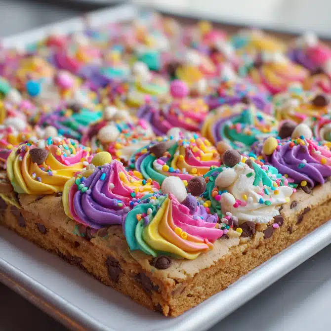 Sheet Pan Cookie Cake (for Kids Birthday Parties)