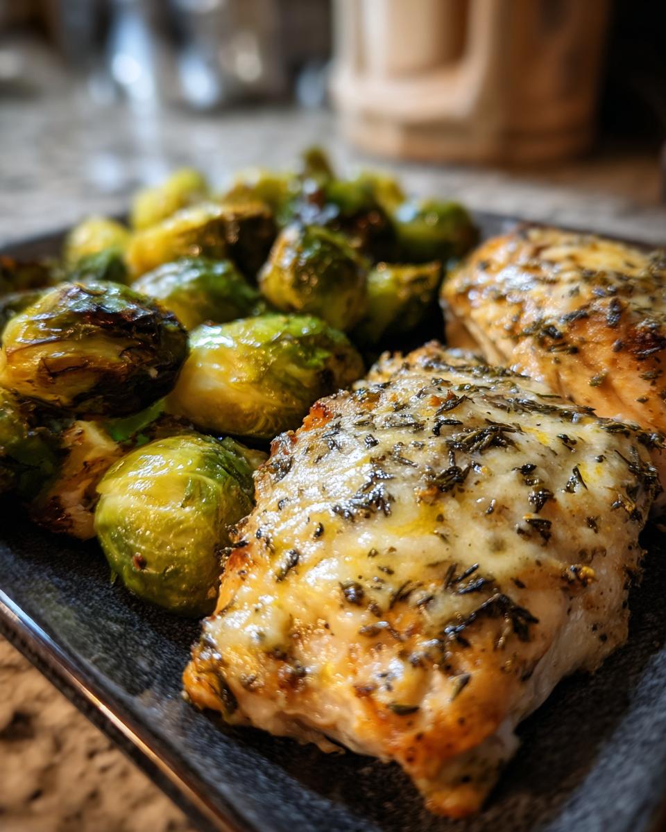 Amazing Asiago Chicken & Sprouts (1 Pan!) 6 Asiago Chicken & Roasted Brussels Sprouts - detail 2