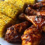 BBQ Drumsticks & Corn