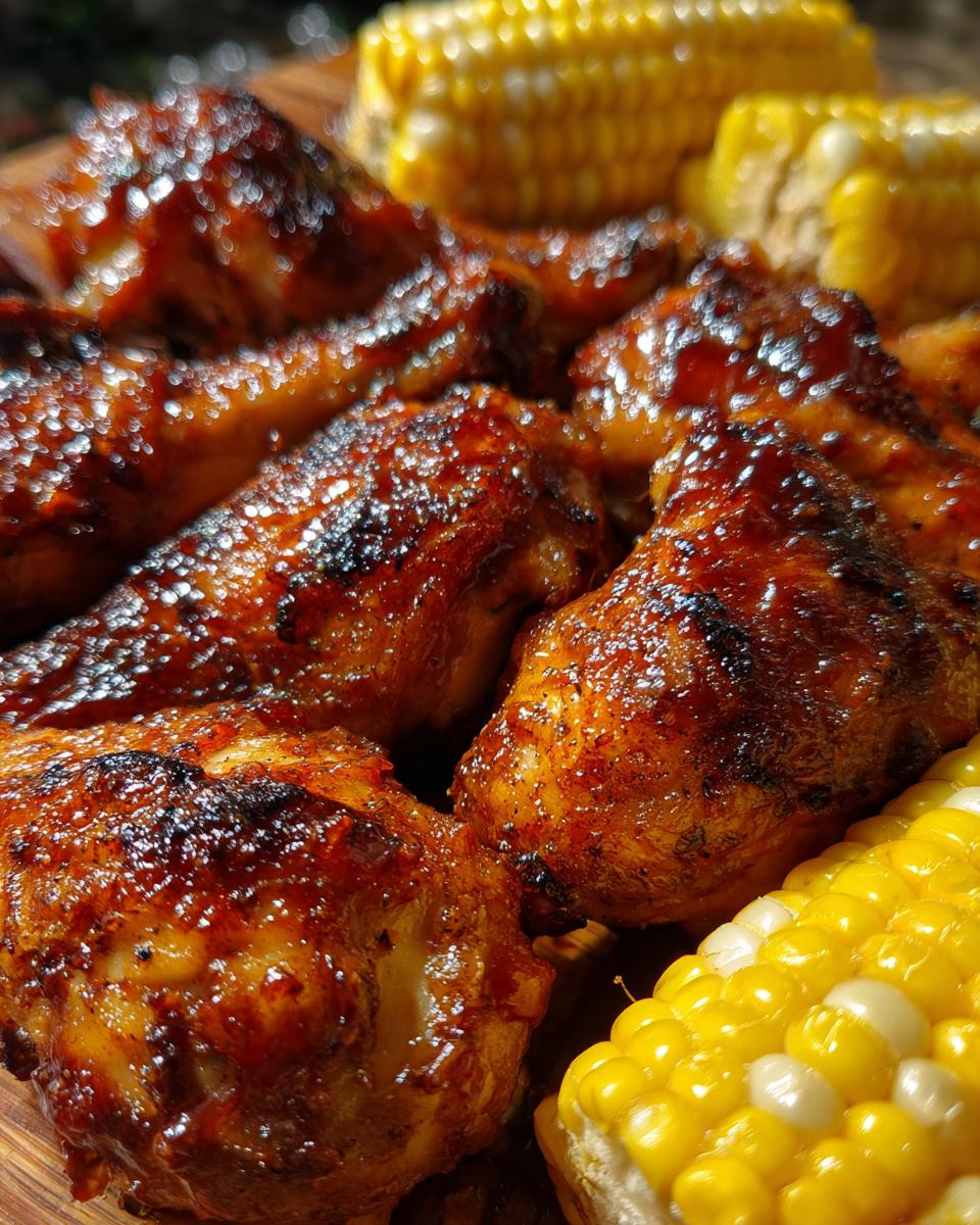 Awesome BBQ Drumsticks & Corn: 1 Pan Meal 6 BBQ Drumsticks & Corn - detail 2