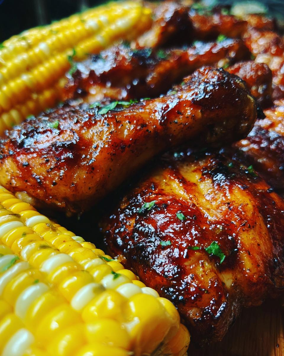 Awesome BBQ Drumsticks & Corn: 1 Pan Meal 7 BBQ Drumsticks & Corn - detail 3