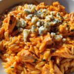 Buffalo Chicken Orzo Pasta