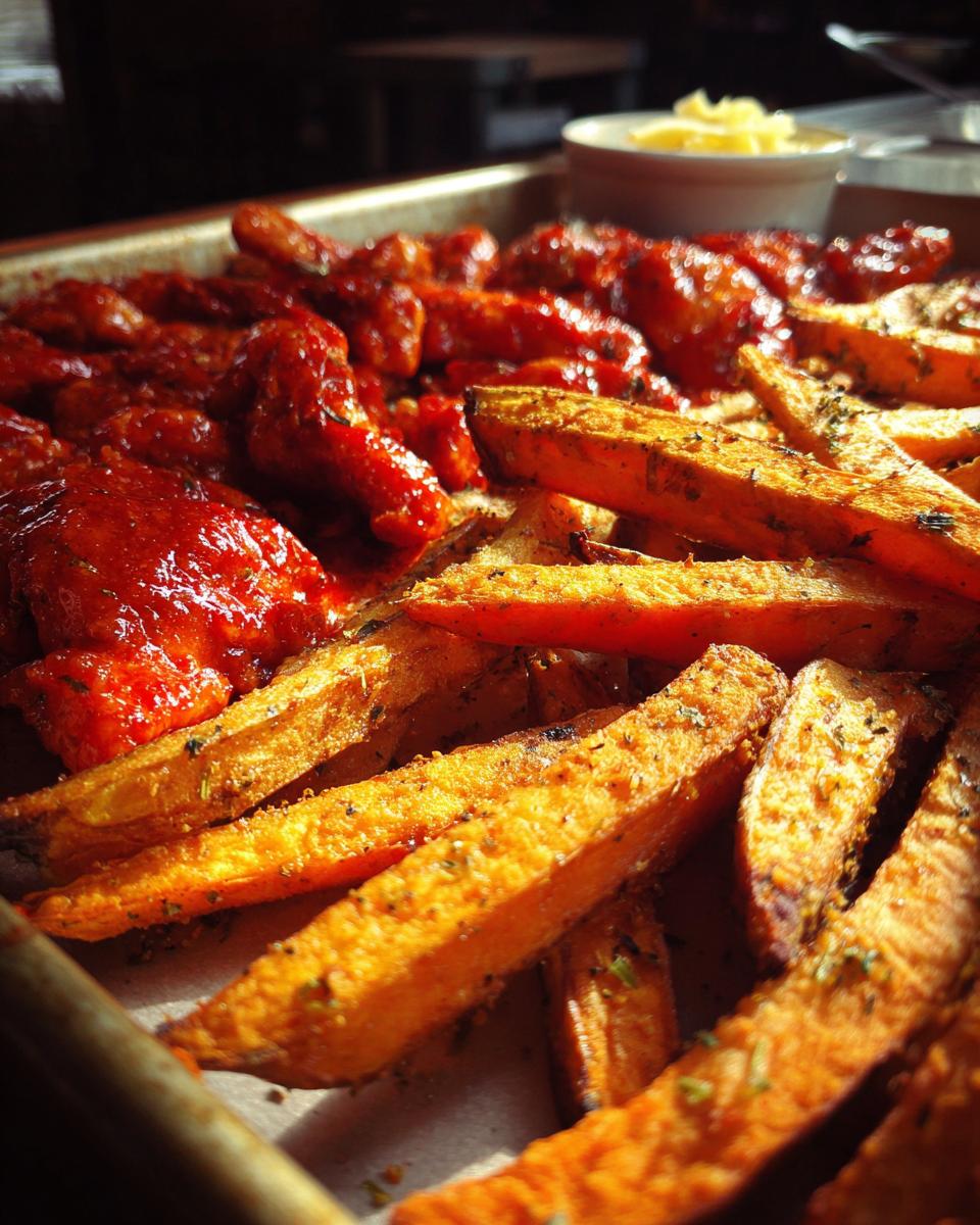Amazing Buffalo Chicken & Sweet Potato Fries 5 Buffalo Chicken & Sweet Potato Fries - detail 1