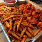 Buffalo Chicken & Sweet Potato Fries