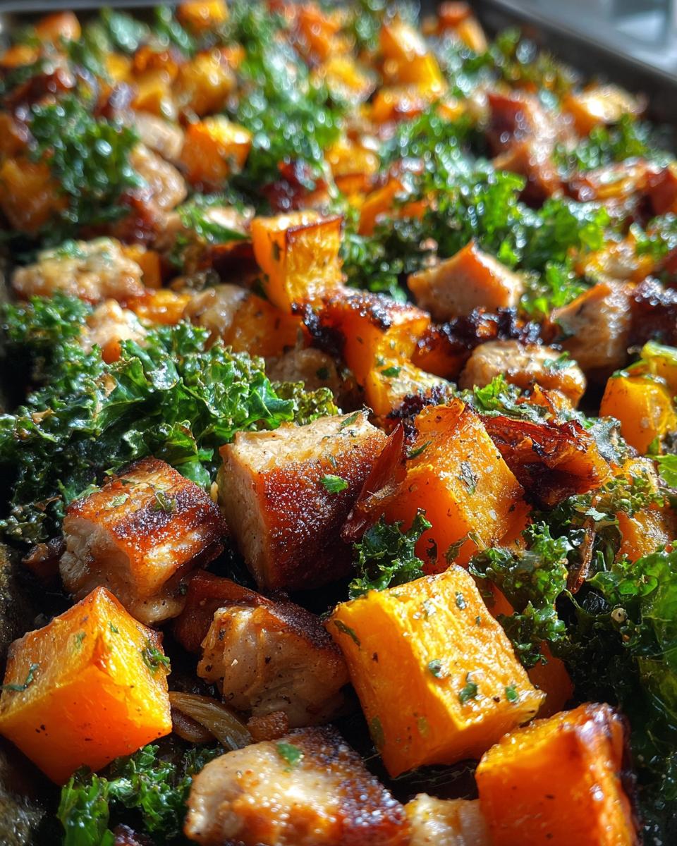 Simple Butternut Squash, Kale & Chicken Delight 5 Butternut Squash, Kale & Chicken - detail 1
