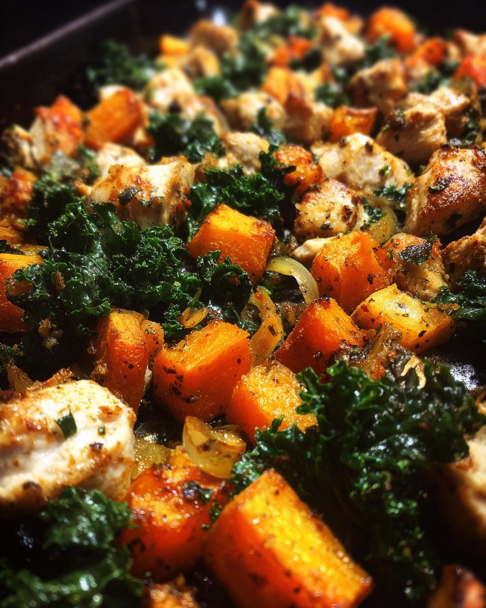 Simple Butternut Squash, Kale & Chicken Delight 7 Butternut Squash, Kale & Chicken - detail 3