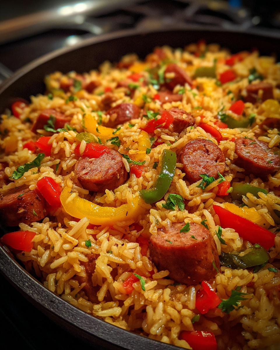 Cajun Sausage & Rice Skillet: 1 Great Meal 7 Cajun Sausage & Rice Skillet - detail 3
