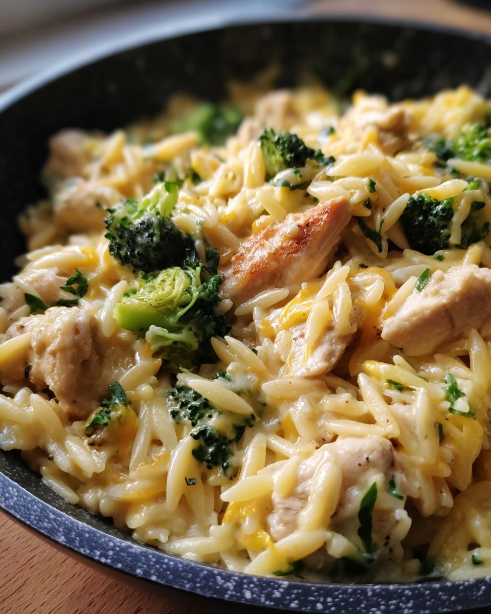 Cheesy One-Pot Chicken-Broccoli Orzo - detail 1