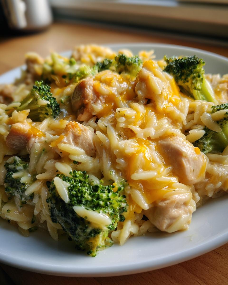 Cheesy One-Pot Chicken-Broccoli Orzo - detail 2