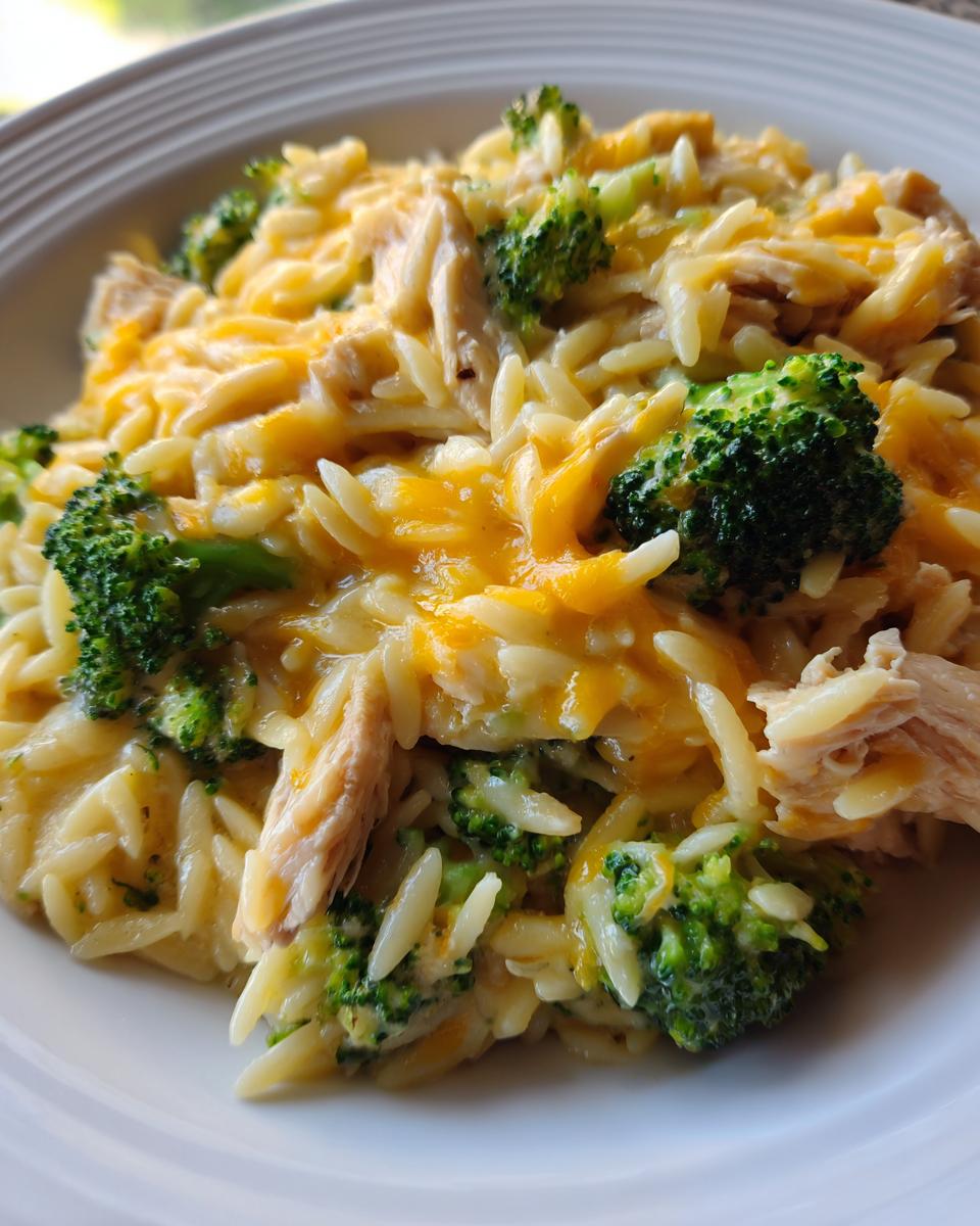 Cheesy One-Pot Chicken-Broccoli Orzo - detail 3