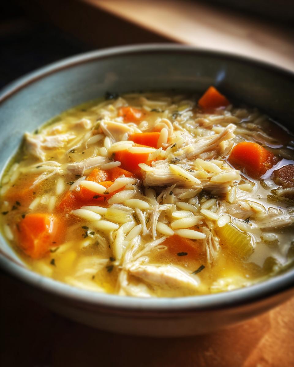 40 Min Chicken Orzo Soup Comfort 7 Chicken Orzo Soup with Carrots & Celery - detail 3