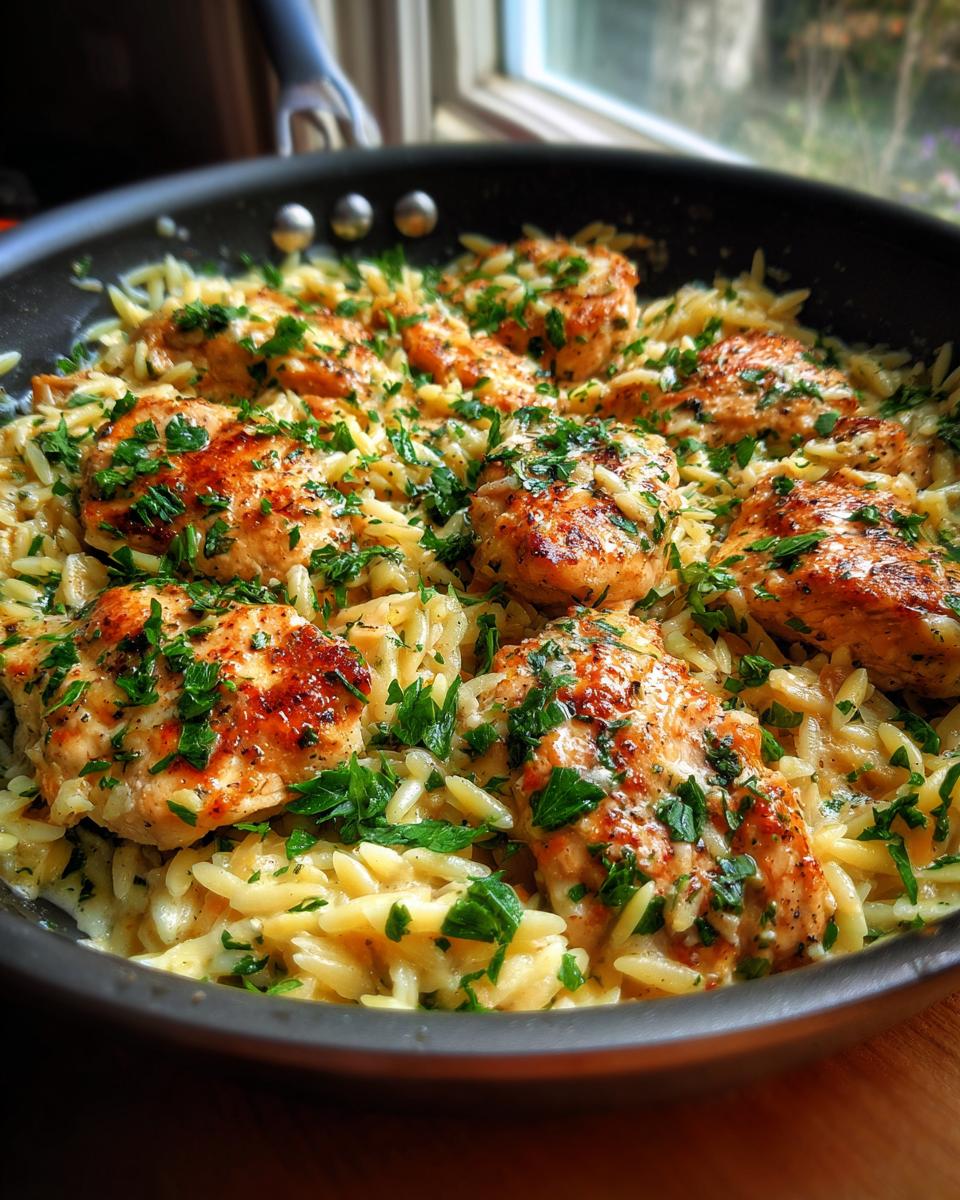 Amazing Garlic Butter Chicken and Orzo 25 5 Garlic Butter Chicken and Orzo Skillet - detail 1
